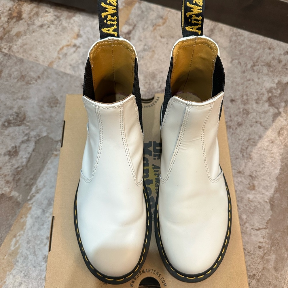Dr. Martens White Boots